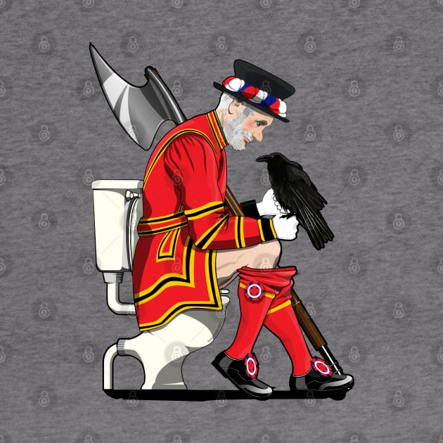 British Beefeater on the Toilet by InTheWashroom